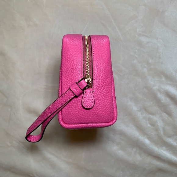 Coach Dempsey Boxy Cosmetic Case 20 With Trompe L'oeil Print - Pink/Petunia - Picture 8 of 10